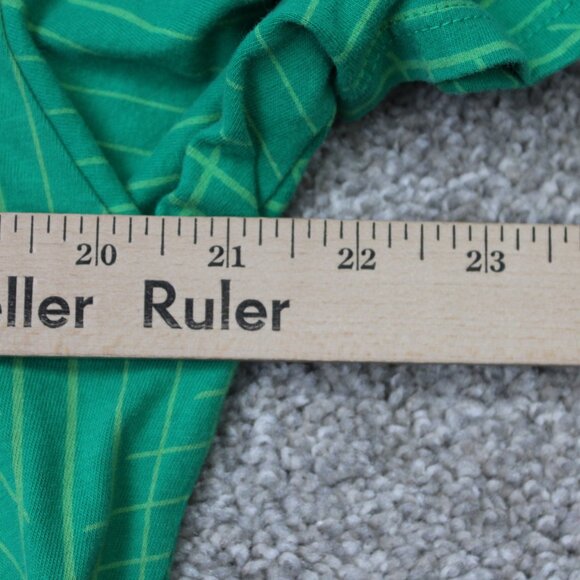 Nike Roger Federer Shirt Mens Large Green "RF" V-Neck Tennis S/S Athletic Cut - Picture 11 of 13